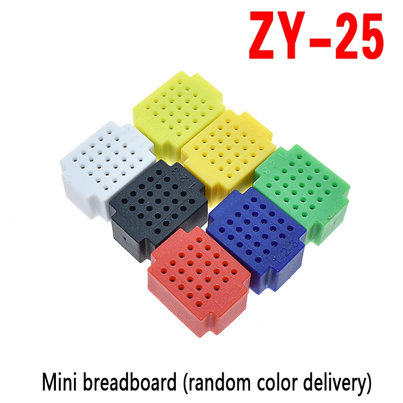 

ZY-25 PCB Breadboard Points Solderless Mini Universal Test Protoboard DIY kit Bread Board for arduino lego