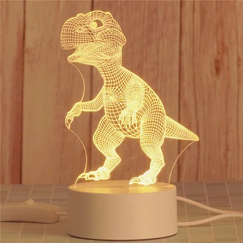 

Halloween 3D Dinosaur LED Lamp 7 Colors Touch Control Night Light Living Room Bedroom Party Decoration Kids Gifts for Christmas