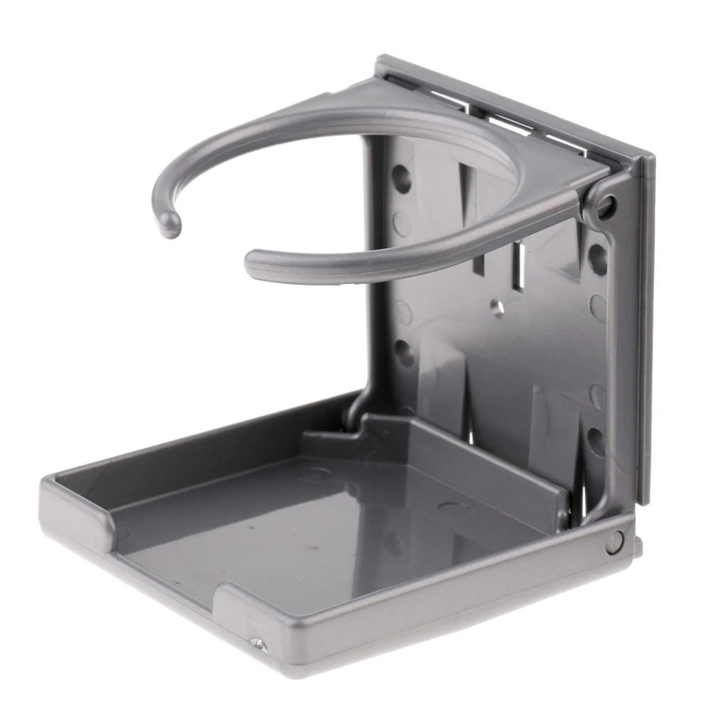 Foldable Water Bottle Holder / Drink Holder for Foosball Table-Black / Grey