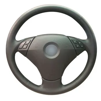 

For BMW 530 523 523li 525 520li 535 545i E60 Top Leather Steering Wheel Hand-stitch on Wrap Cover