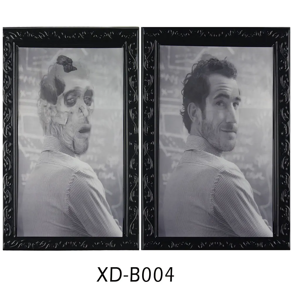 B004 3D Ghost фоторамка украшения-ужастики для хеллоуина принадлежности для рукоделия девичник вечерние украшения тематическая вечеринка Хэллоуин реквизит - Цвет: B004