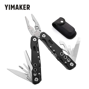 

YIMAKER Multitool Pliers Screwdriver Wire Stripper Hand Crimping Tool Crimping Combination Tactical Outdoor Knife Set
