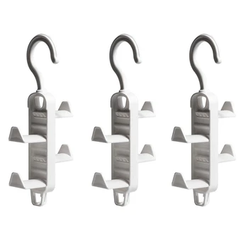 

3pcs Handbag Hanger Wardrobes Closet Organizer Purse Hanging Rack Holder for Bag Belt Tie Scarf Space Saving