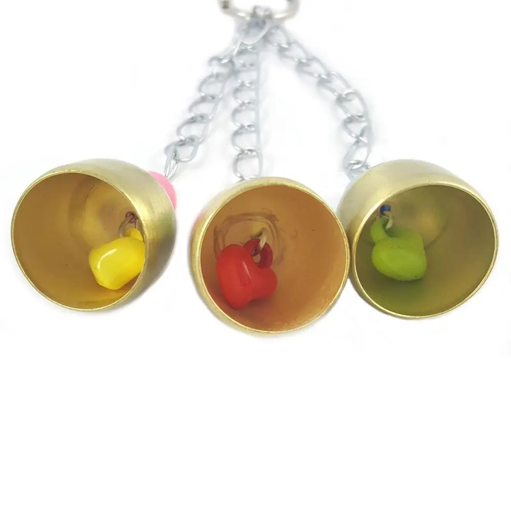Bird Swing Toys with Colorful Wood Beads Bells and Wooden Hammock Hanging Perch for Small Parakeet Cages Decorative Accessories