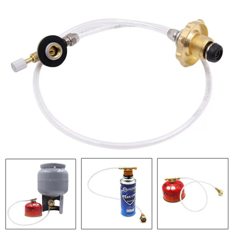 

Outdoor Camping Gas Stove Propane Refill Adapter Gas Flat Cylinder Tank Coupler Adaptor Gas Charging Accessories