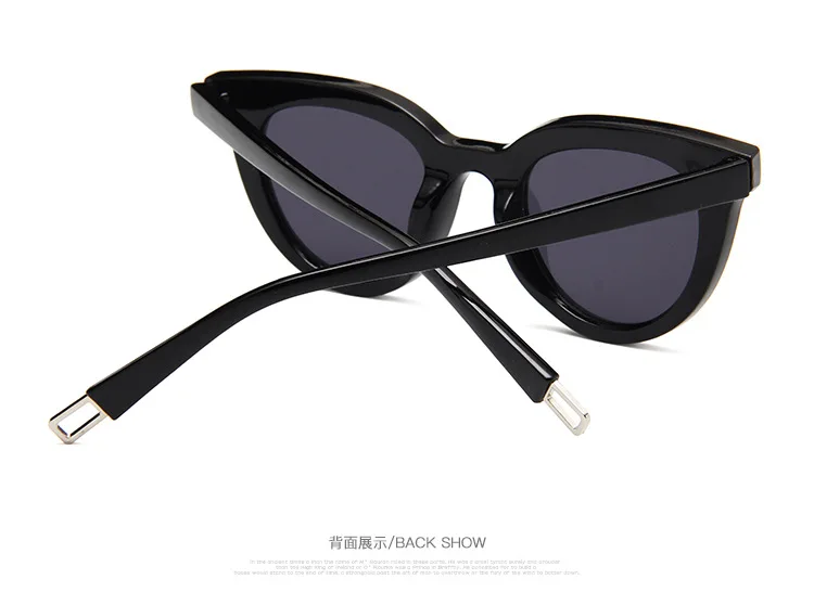 Новые овальные солнцезащитные очки с кошачьими глазами и звездами, женские брендовые дизайнерские очки в стиле панк, женские прозрачные солнцезащитные очки красного цвета