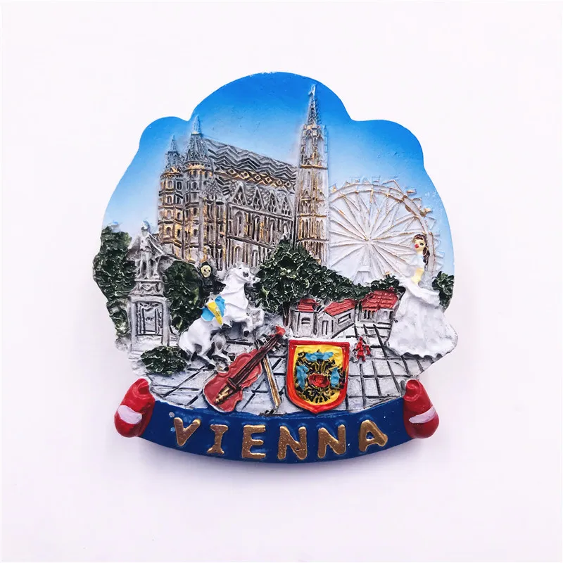 World Tourist Fridge Magnet Souvenir Los Angeles California USA Ireland Romania Croatia Monaco Finland Luxembourg Fridge Sticker