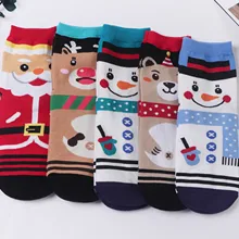 Женские носки, рождественский подарок, милые Мультяшные снеговики, животные, медведь, олень, повседневные женские носки, женский зимний подарок