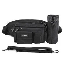 Многофункциональная рыболовная поясная дышащая сумка на одно плечо сумка для рыболовных снастей со съемным карманом для бутылки воды