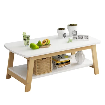 

Simple living room small family tea table small family creative rectangular table multi-functional square table