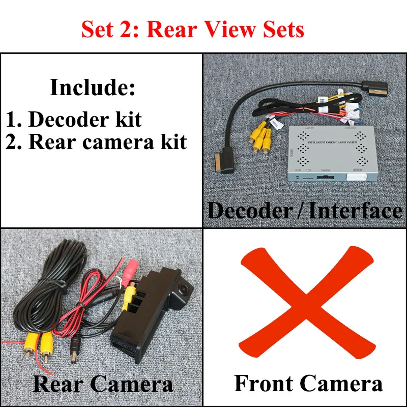 car camera recorder Car Reverse Camera For Audi Q7 4L 2005-2015 Original Screen / No Need Coding Front Rear View Parking Camera & Module Interface 360 camera for car Vehicle Cameras