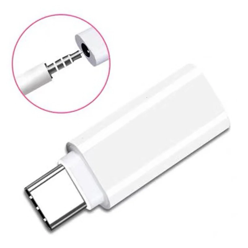 Универсальный usb type-C разъем для 3,5 мм разъем для наушников динамик гарнитура адаптер для Letv huawei samsung разъем OTG