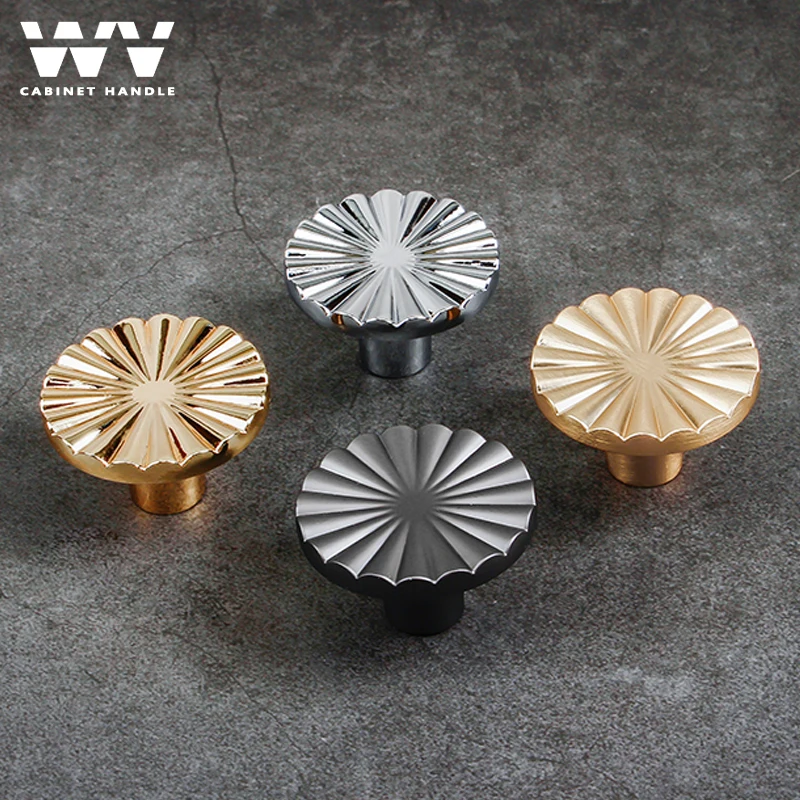 WV Gold Kitchen Door Handles For Furniture Kitchen Cupboard Closet Drawer Home Decoration