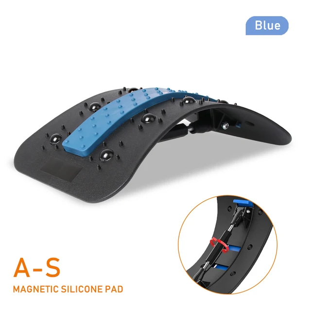 Magnetic Therapy Neck Back Massager Body Posture Corrector Pain Relief Cervical Pillow Fitness Stretcher Aesthetics Pressotherap New A-S Blue