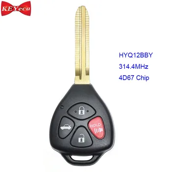 

KEYECU for Toyota Camry 2007 2008 2009 2010 2011 Remote Key Fob 4D67 Chip FCC ID: HYQ12BBY