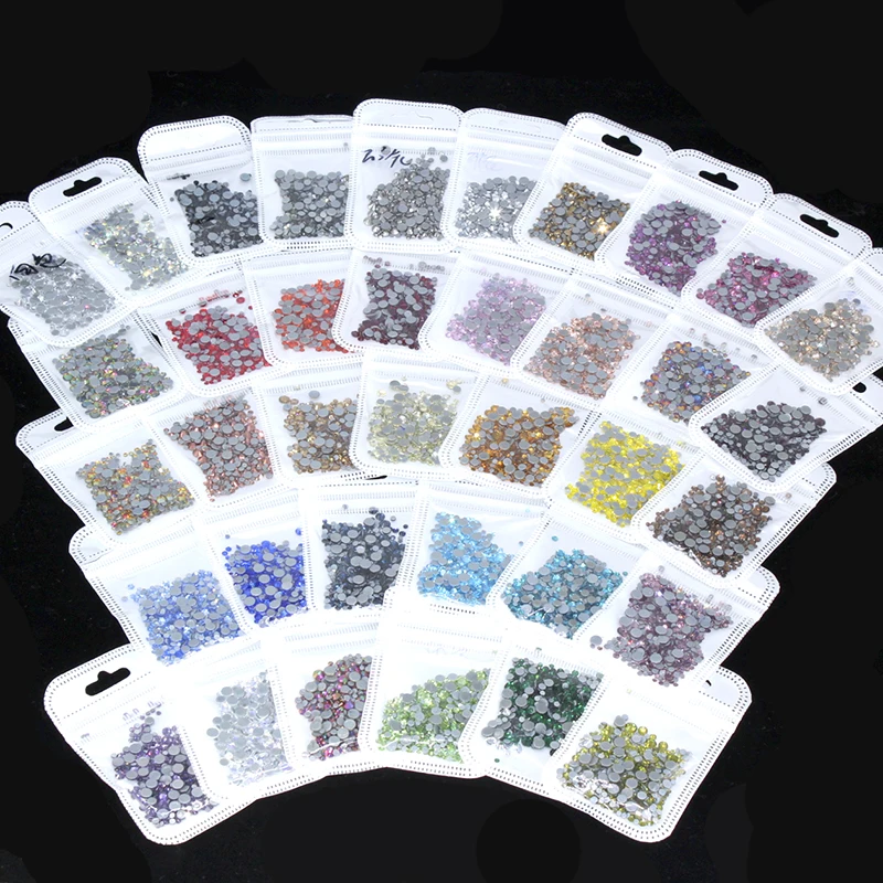 

Top quality 400p 37-colors ss6-ss20 mixed size flatback Iron on Hot-fix czech crystal rhinestones Hotfix glass stone for clothes
