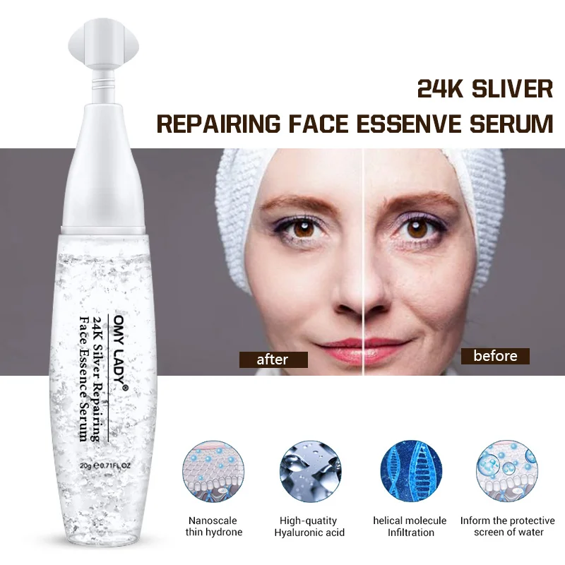 OMY LADY 24 K коллагеновая отбеливающая эссенция для лица Эфирное масло для ухода за кожей масло увеличение воды антивозрастной массаж