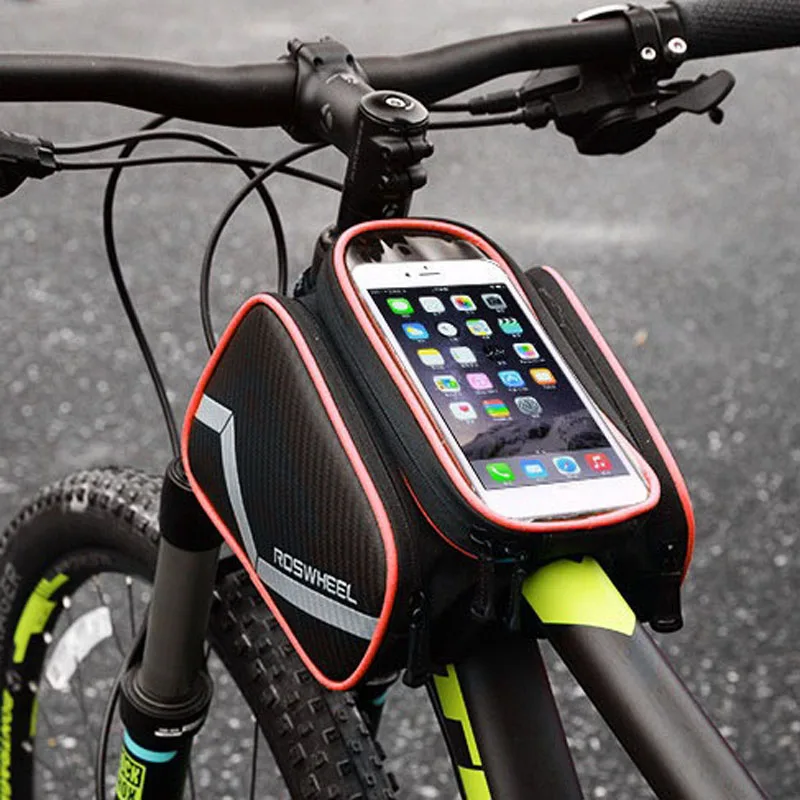 

Cycling Riding Bike Bicycle Front Top Tube Frame Bag Pouch Mobile Phone Holder