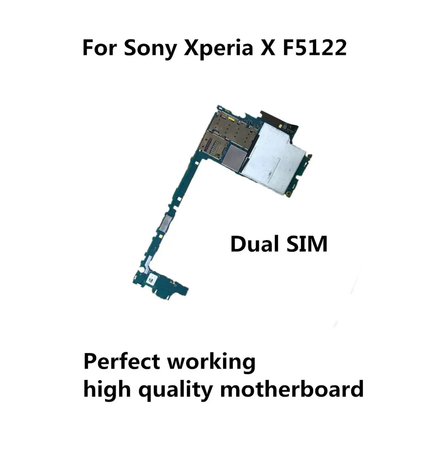 

Tested Full Work Unlock used Motherboard Logic Circuit Board Electronic Plate For Sony Xperia X F5122 From Original Phone
