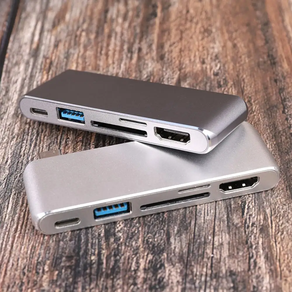 USB C type C концентратор для Macbook Pro Air 12 13 15 16 дюймов USB-C HDMI концентратор разветвитель 3,0 адаптер TF/SD/PD кардридер Тип C