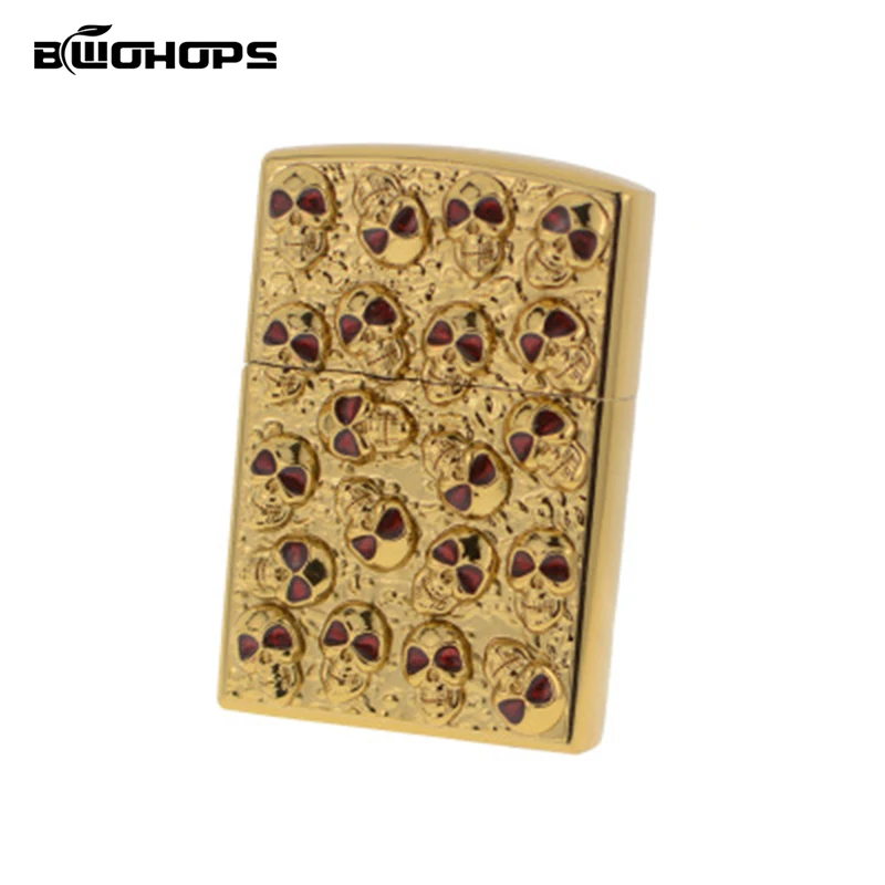 

Vintage Embossed Jet Wheel Lighter Red Eyes Skull Ghost Portable Cigarettesmok Inflatable Classic butane Metal Lighters Gas
