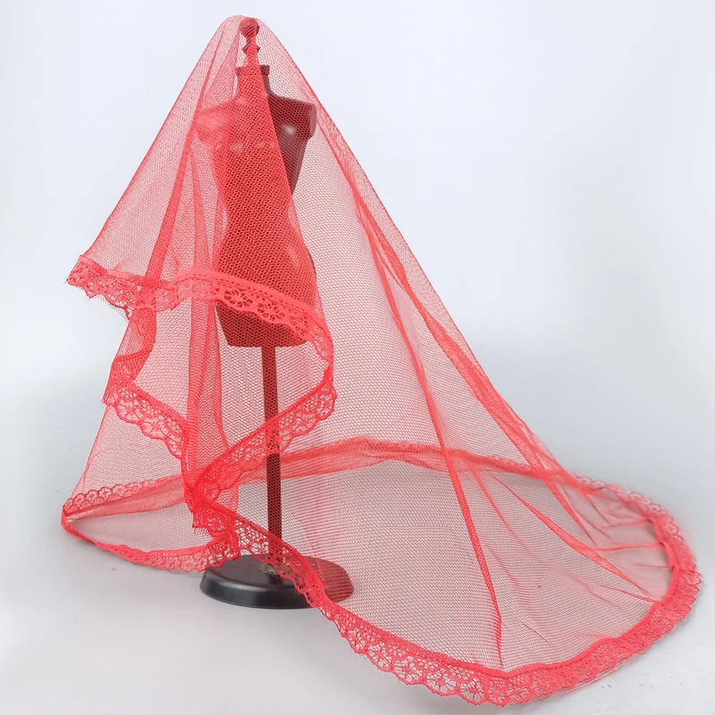 Handmade Long Veil Bridal Wedding Veils For Barbie Dolls Wedding Dress Veil For 1/6 BJD Dolls Accessories