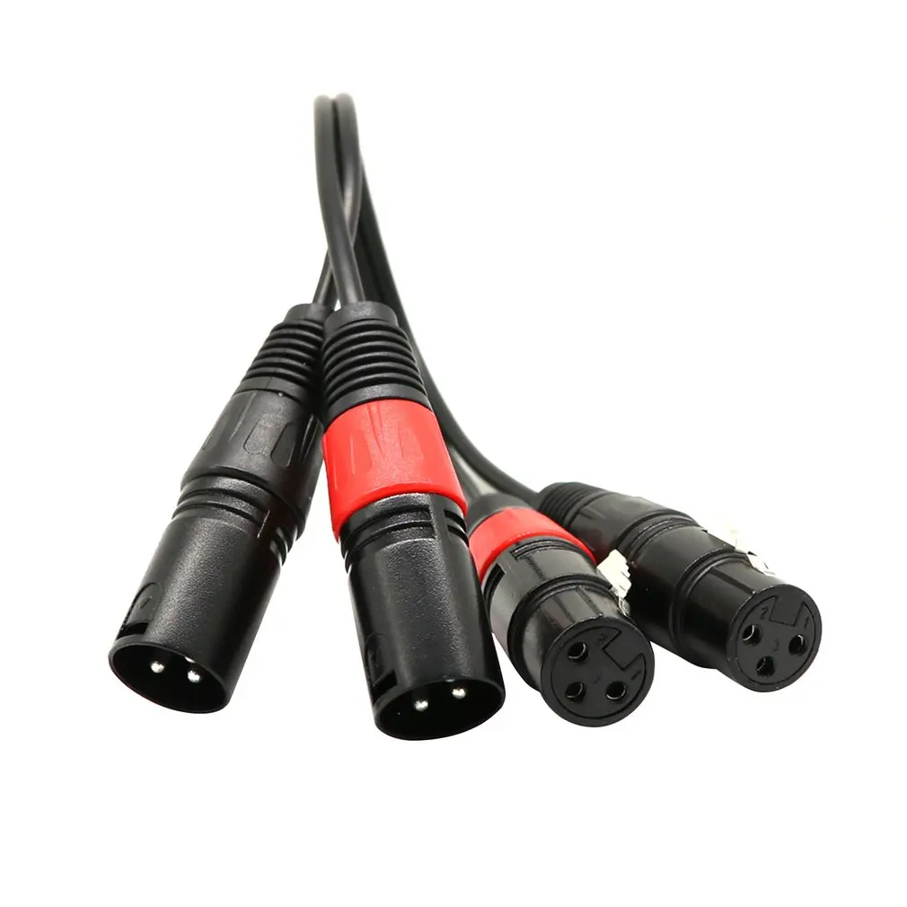 Mini Jack стерео TRS для двойного XLR 3 Pin Женский Межблочный кабель Y сплиттер соединительный кабель, шнур Кабель-адаптер