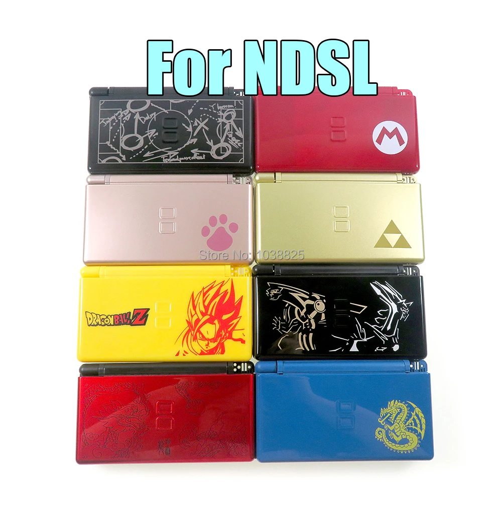 10 компл./лот для NDSL чехол с кнопками ограниченная серия дизайн Nintendo DS Lite корпус