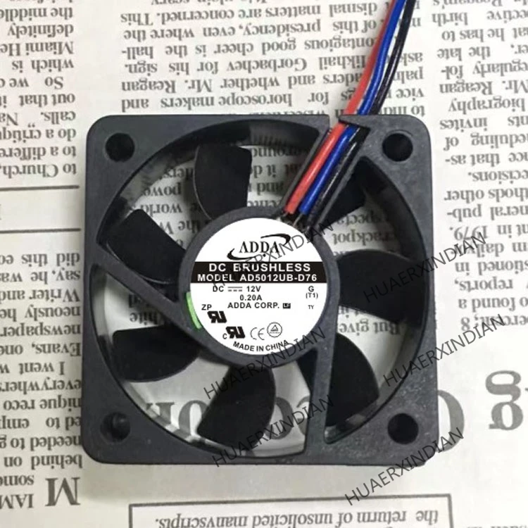 

Original NEW AD5012UB-D76 12V 0.20A 5015 5cm Motor protection cooling Fan
