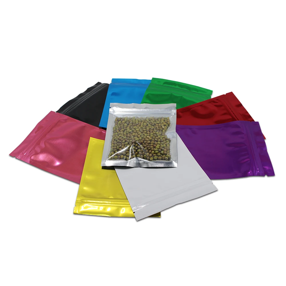 200Pcs/ Lot Event Colorful Aluminum Foil Clear Zip Lock Pack Bags Self Seal Food Storage Packaging Bags Resealable Ziplock Pouch 200Pcs/ Lot Event Colorful Aluminum Foil Clear Zip Lock Pack Bags Self Seal Food Storage Packaging Bags Resealable Ziplock Pouch