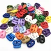 30Pcs Two Hole Plastic Stopper Cord Lock Tighten Spring Cord End Buckles DIY Adjustable buckle for sportswear/shoes/elastic band 2