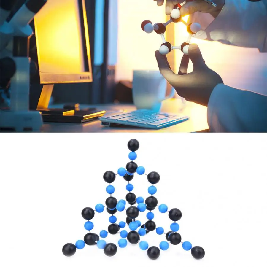 Молекулярная модель диоксида кремния SiO2 молекулярной структуры инструмент для