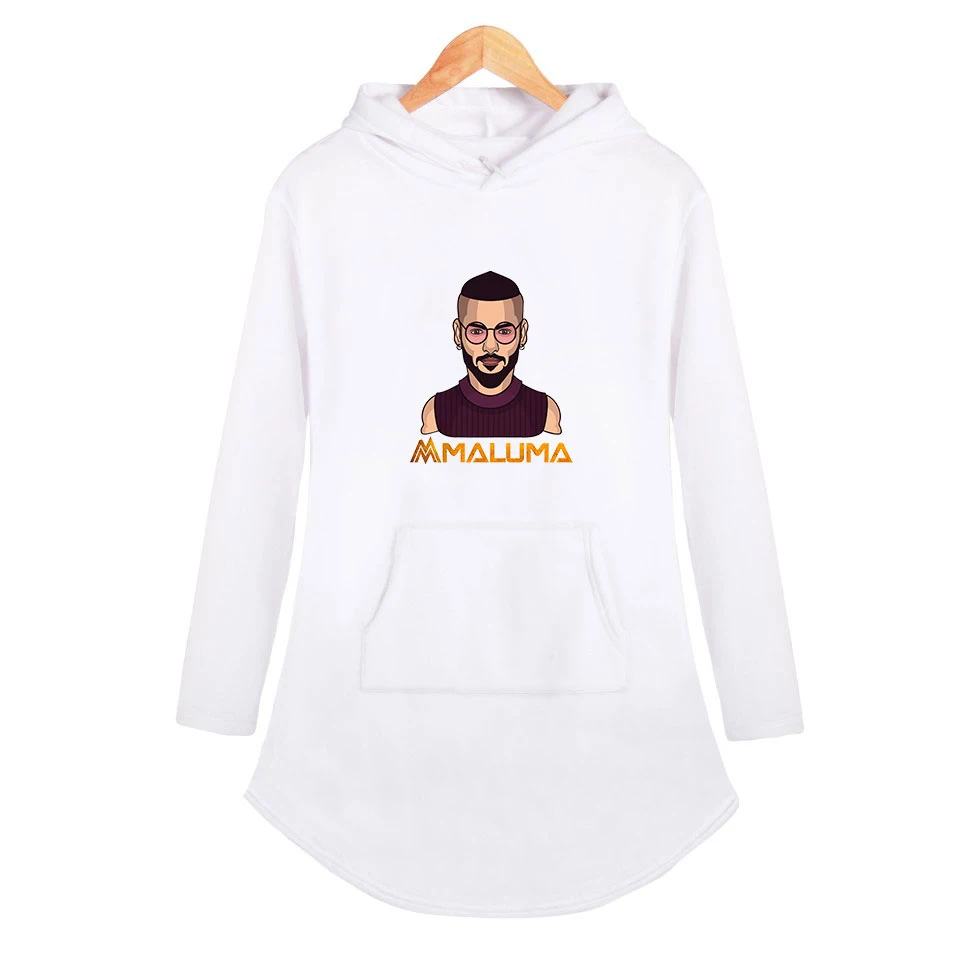Maluma печать Горячие толстовки Толстовка Женская мода с длинным рукавом Толстовка новая Harajuku уличная