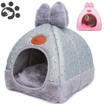 

Dog Cat Beds for Small Medium Pet, Cat Bed Dogs Beds Nest House for Dog Sofa Warming Dogs House Winter Kennel for Puppy BD0153