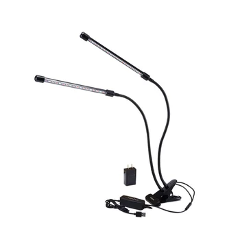 

Practical 6V LED Plant Grow Light Succulent Full Spectrum Lamp 20W Timing Plant Light (Double Lights 40 LED)