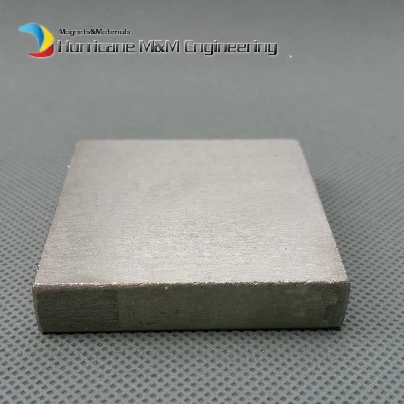1 шт. SmCo Магнитный блок 50x50x10 мм класс Yxg28h 350 градусов C высокотемпературные Постоянные Магниты редкоземельные магниты