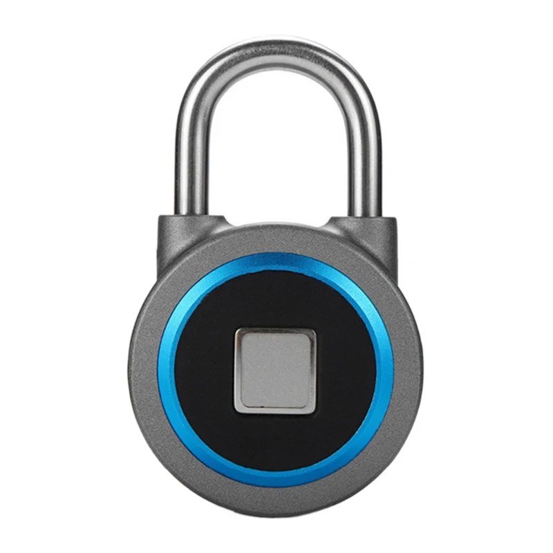 

Sectec USB Rechargeable Door Lock Fingerprint Padlock Quick Unlock Security Keyless Smart Metal Self Developing Chip for Bike