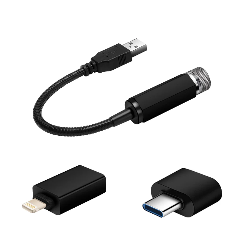USB атмосферный светодиодный светильник на крышу автомобиля, Ночной светильник, проектор, атмосферный светильник Galaxy, наружный домашний декоративный светильник - Испускаемый цвет: 3000 К Золотой