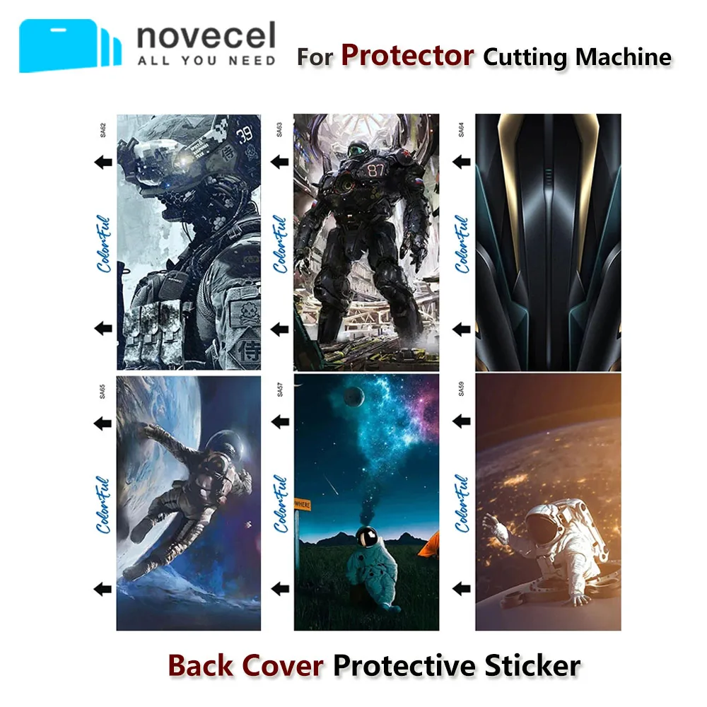 

50pcs SUNSHINE Back Cover Protector Sticker Film For SS-890C Cutting Machine Design Pattern Mobile Phone Back Protective Film