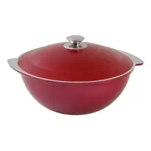 Кастрюля Kukmara, 4,5 л, с декоративным покрытием, бордо