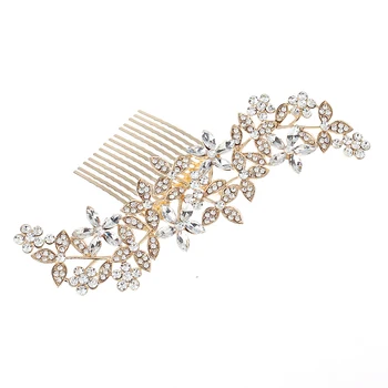 

Pearl Flower Prom Rhinestone Clip Party Anniversary Styling Bridesmaid Girls Portable Bridal Wedding Hair Comb Accessories Women