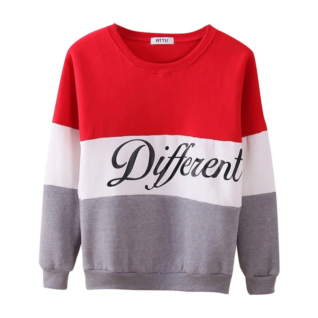 

Colorblock Sweater Pullover women clothes patchwork 2020 Women Loose Casual Women Sweatshirt Women Fall 2020 sudadera mujer