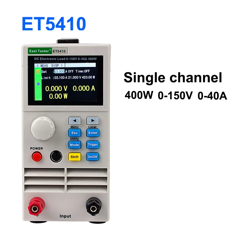 ET5410 Professional electrical programming Digital Control DC Load Electronic Loads Battery Tester Load 400W 150V 40A