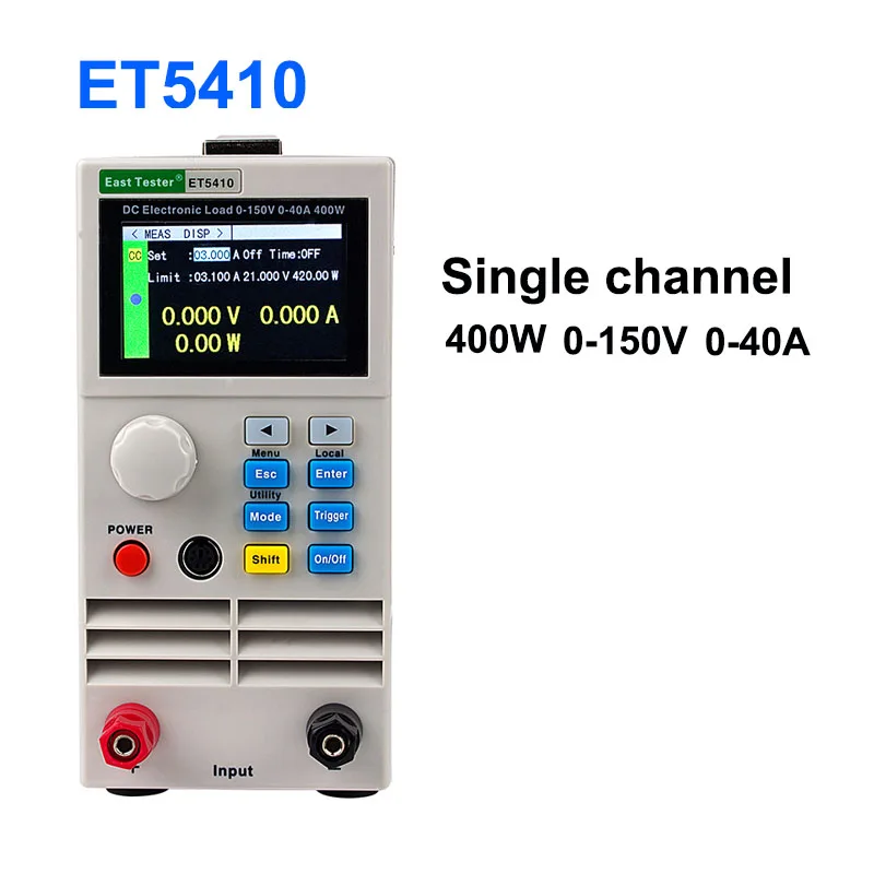 

ET5410 Professional electrical programming Digital Control DC Load Electronic Loads Battery Tester Load 400W 150V 40A