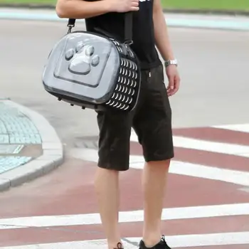 

Pet Dogs Cats Portable Foldable Transparent Handbag Carrier Shoulder Travel Bag