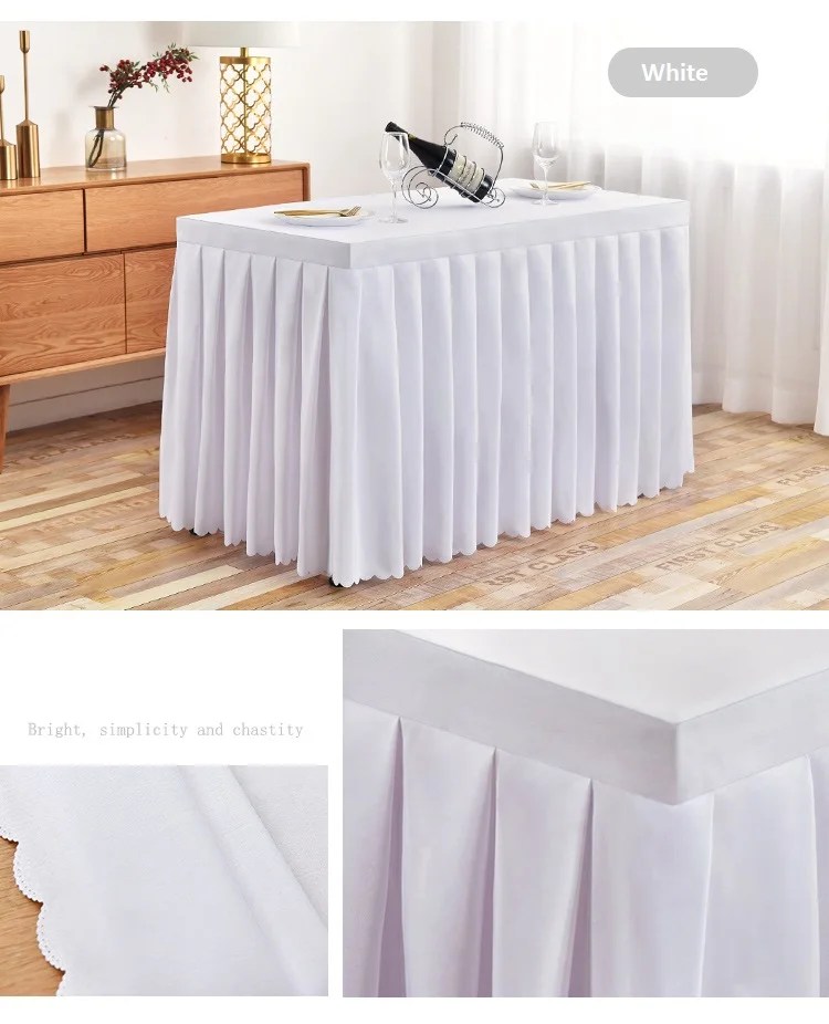 Rectangular Business Table Skirting Conference Tablecloth Sign-In Table Skirt Long Office Activity Tablecover table cover table skirt