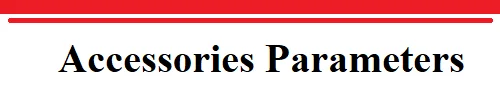 Accessories Parameters 7678