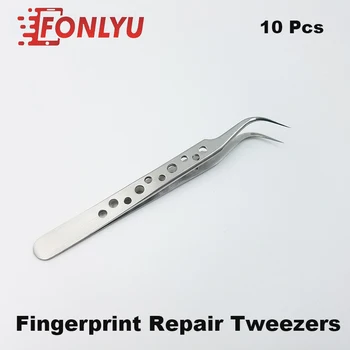 

10 Pcs Precision Titanium Alloy Fly Line Fingerprint Repair Tweezers Copper Link Wire Repair Tool For Mobile Phone Repair