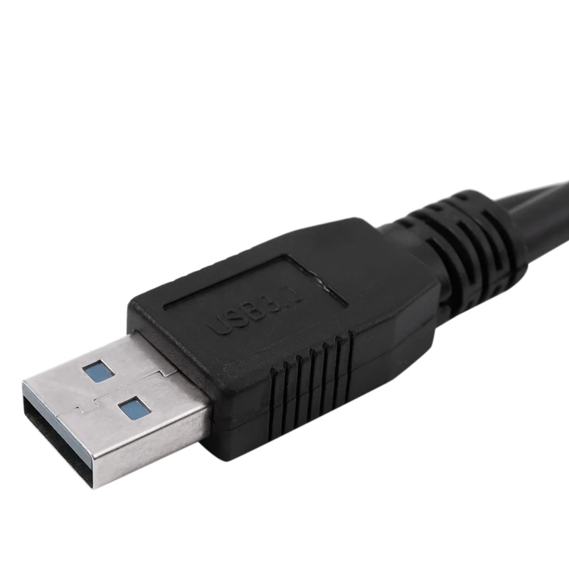 USB 3,0 A штекер для Micro B Y кабель для мобильного жесткого диска HDD длиной 60 см черный