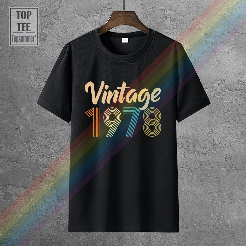 

Vintage 1978 Fun 43Rd Birthday Gift T-Shirts Fashion Retro Tshirt Brand Harajuku Aesthetic Tee Shirt Logo Funny T-Shirt